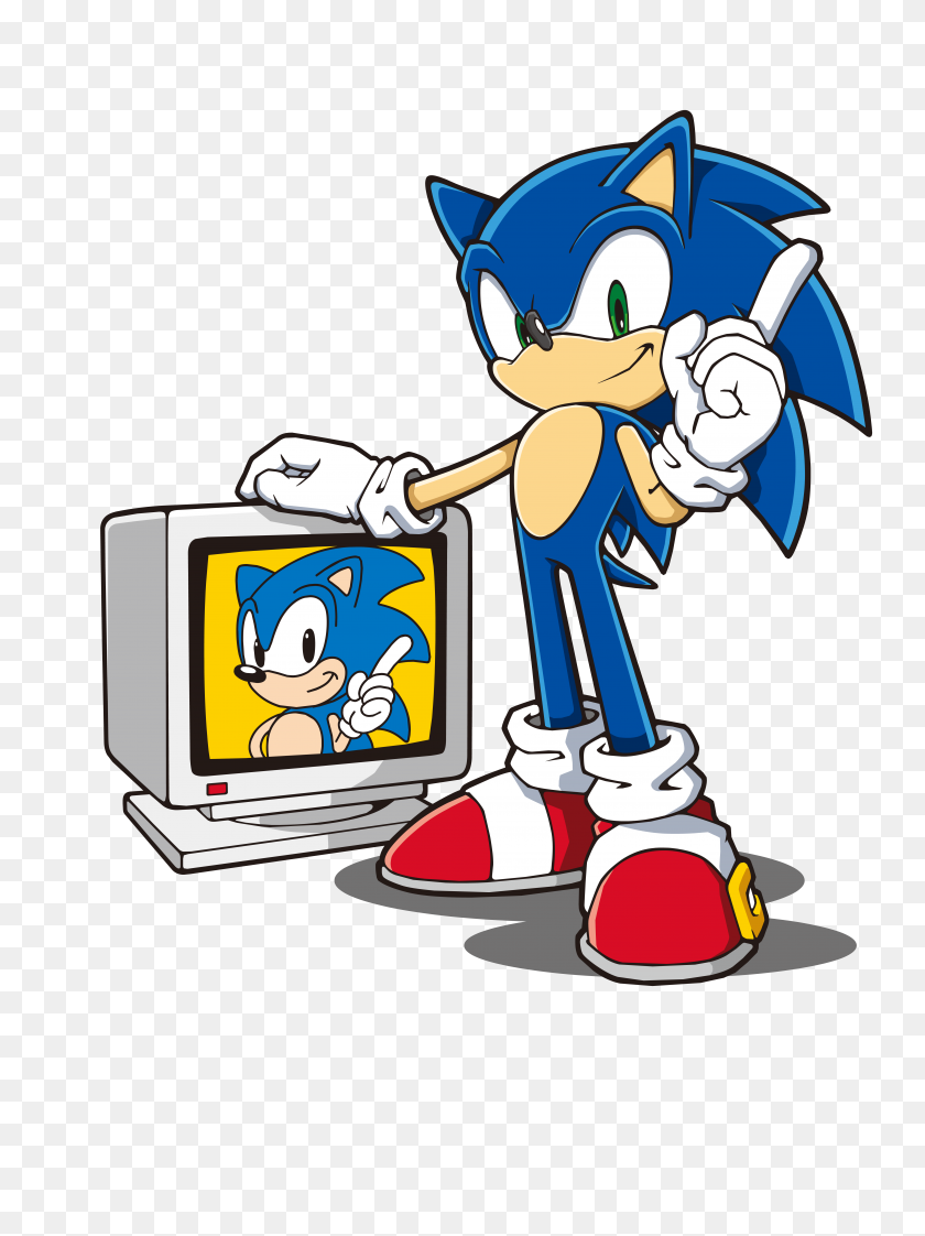 5744x7822 Sonic - 20th Anniversary Clip Art