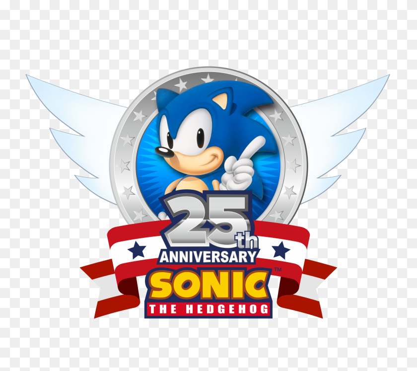 2048x1805 Sonic Se Pone Artístico Para Celebrar El Aniversario - Clipart Del 25 Aniversario