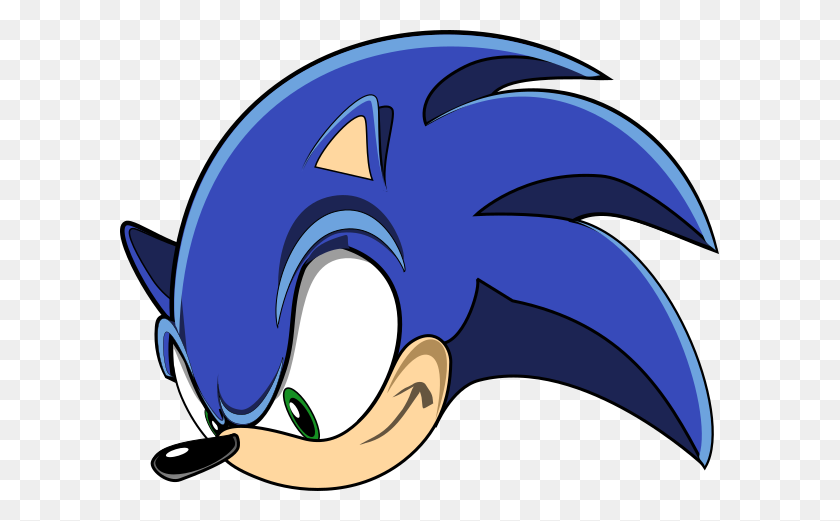 599x461 Sonic Head Png Png Image - Sonic Head PNG