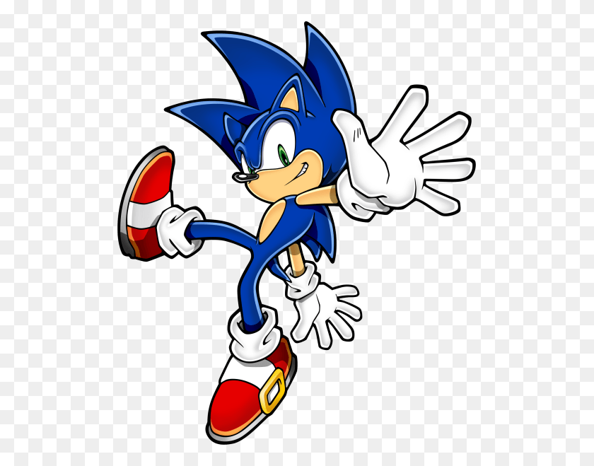 507x599 Sonic Hedgehog One Foot Stranding Transparent Png - Sonic PNG