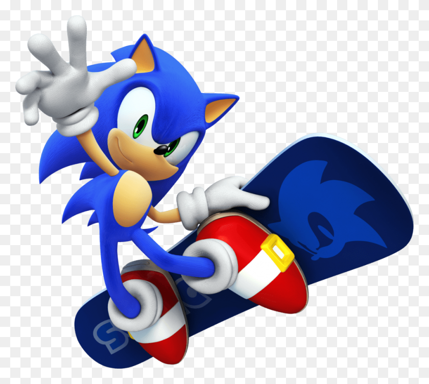 948x842 Sonic Hedgehog Surf Transparent Png - Sonic PNG