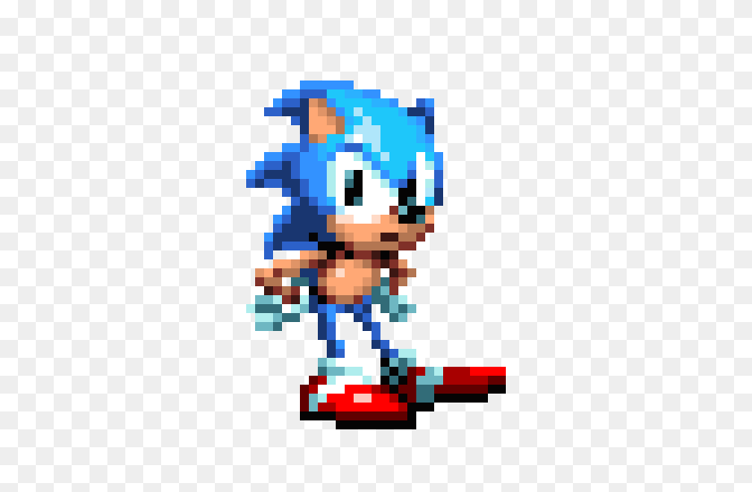 490x490 Sonic Mania Pixel Art Maker - Соник Мания Png