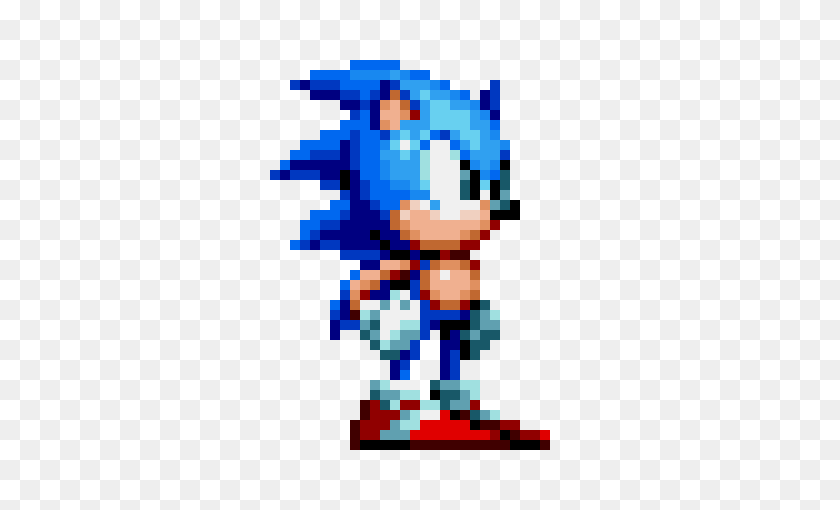 320x450 Sonic Mania Sonic Sprite Pixel Art Maker - Sonic Mania Logotipo Png