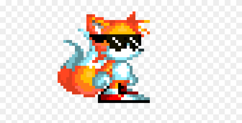 460x370 Sonic Mania Tails Pixel Art Maker - Соник Мания Png
