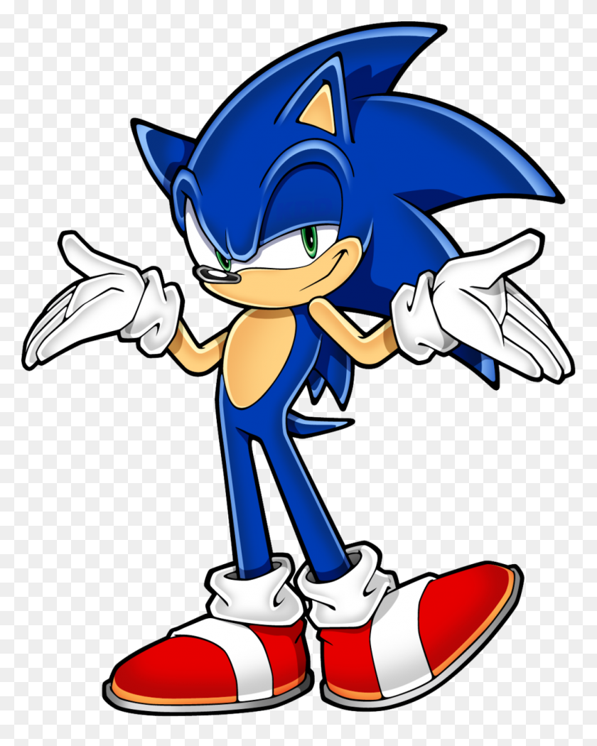 1024x1301 Sonic Shrugging Sonic The Hedgehog Know Your Meme - Shrugging Shoulders Clipart