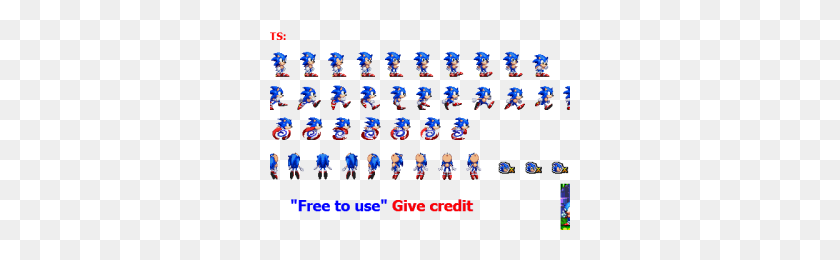300x200 Sonic Sprite Png Png Image - Sonic Sprite PNG