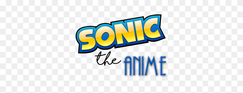 350x263 Sonic The Anime - Anime Logo PNG