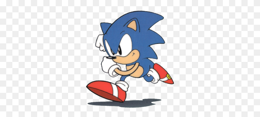 284x318 Sonic The Hedgehog - Classic Sonic PNG