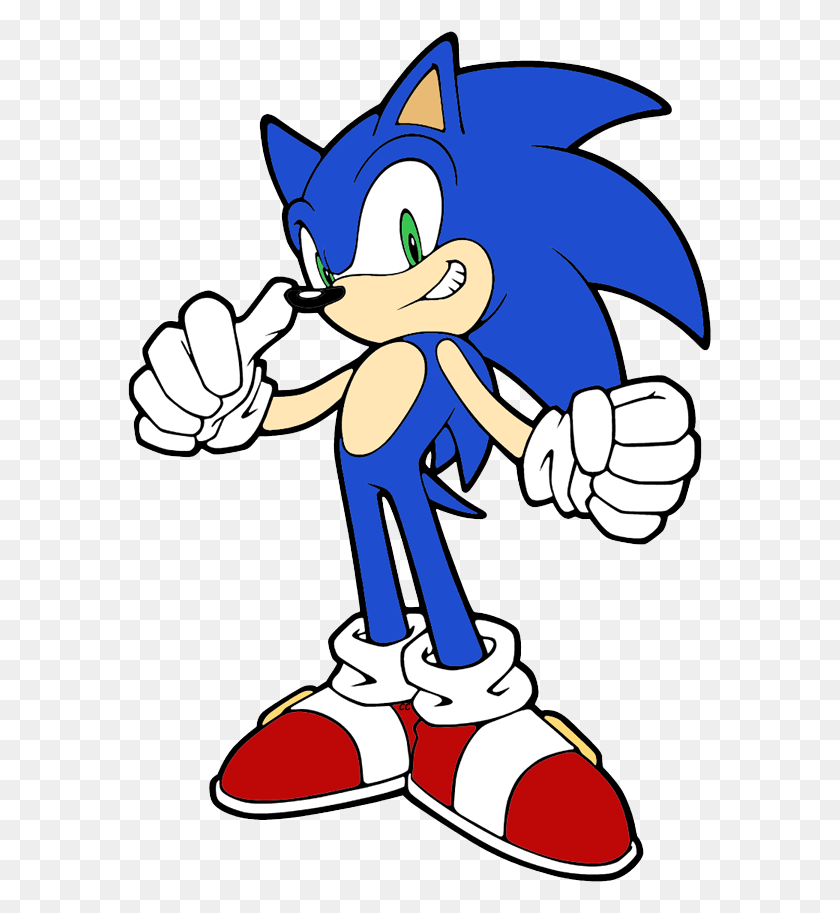 589x853 Sonic The Hedgehog Clip Art Cartoon Clip Art - Role Play Clipart