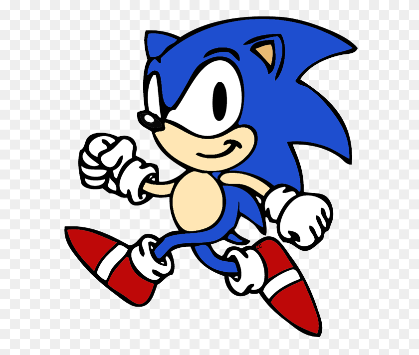 600x652 Sonic The Hedgehog Clip Art Cartoon Clip Art - Www Clipart