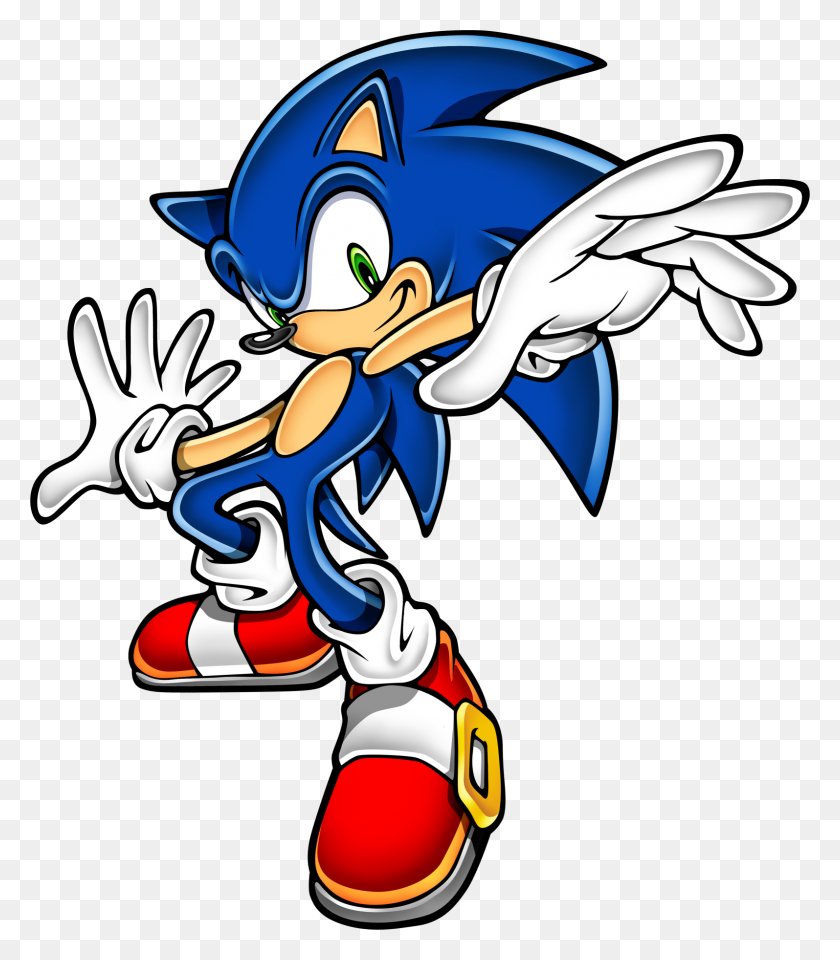 1595x1842 Sonic The Hedgehog Clipart Behind - Behind Clipart