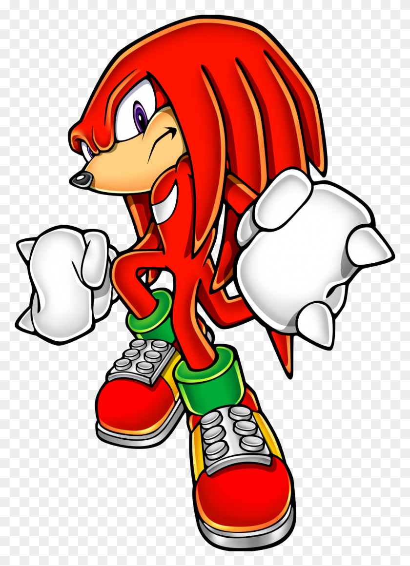 1032x1458 Sonic The Hedgehog Clipart Knuckles The Echidna - And Knuckles PNG