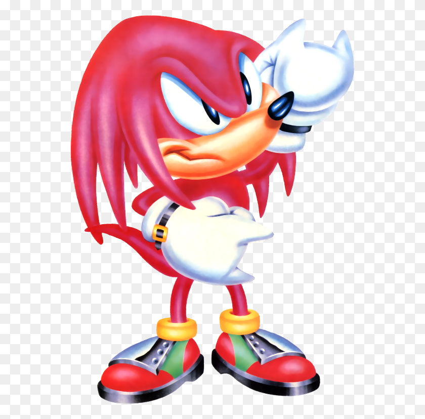 561x768 Sonic The Hedgehog Clipart Knuckles The Echidna - And Knuckles PNG