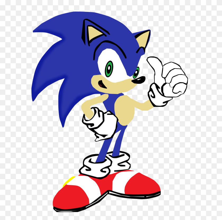 614x775 Sonic The Hedgehog Clipart Look At Sonic The Hedgehog Clip Art - Raptor Clipart
