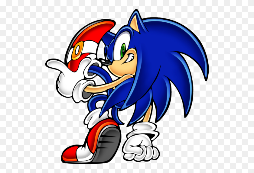 540x513 Sonic The Hedgehog Clipart Yuji Uekawa - Sonic The Hedgehog Clipart