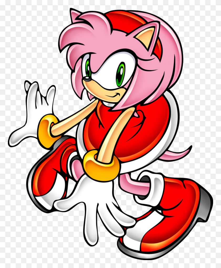 900x1106 Sonic The Hedgehog En Twitter Hace Años Que Hoy - Amy Rose Png