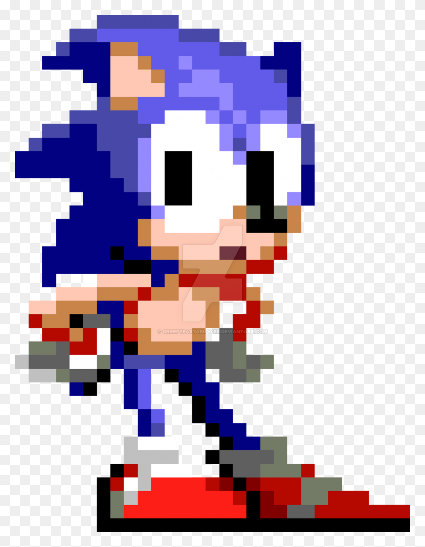 1024x1342 Sonic The Hedgehog Pixelart - Pixel Art PNG