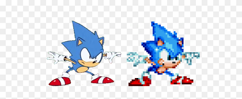 579x285 Soniconbox On Twitter This Is My First Sprite Draw From Sonic - Sonic Sprite PNG