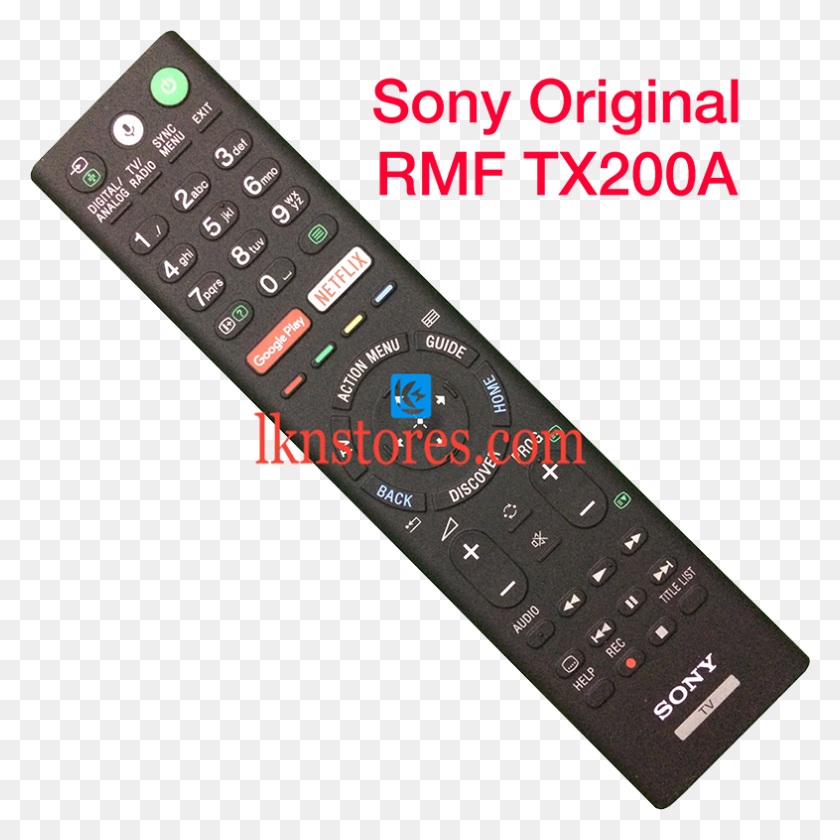 786x786 Sony Rmf Original Led Tv Remote Con Google Play Netflix - Tv Remote Png
