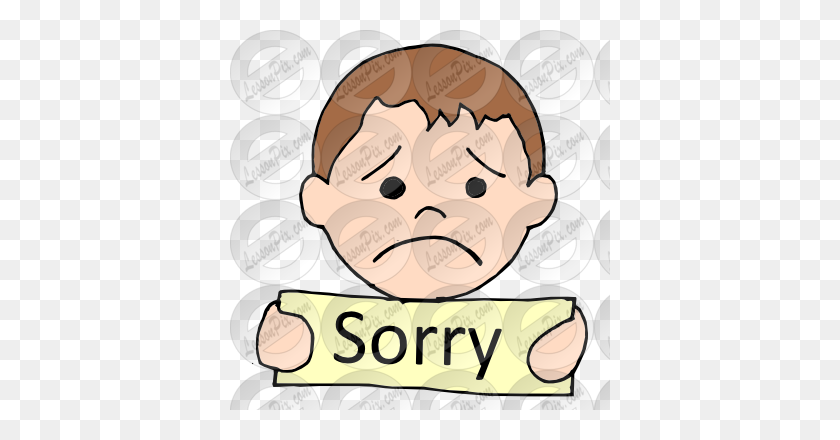 380x380 Sorry Picture For Classroom Therapy Use - Sorry Clipart