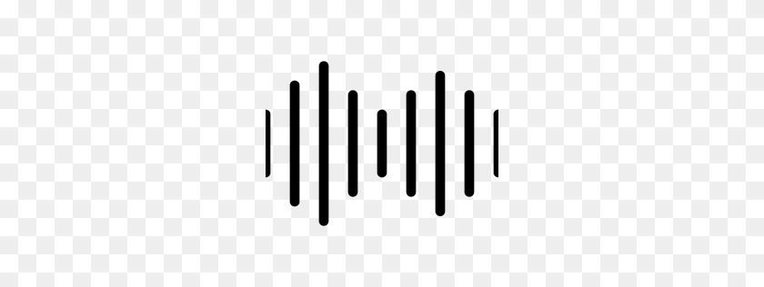 256x256 Sound Wave Clipart Vibration - Heart Beat Clipart
