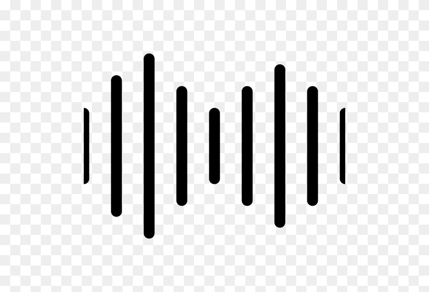 512x512 Значок Звуковой Волны Линия Набор Иконок Разум - Форма Волны Png