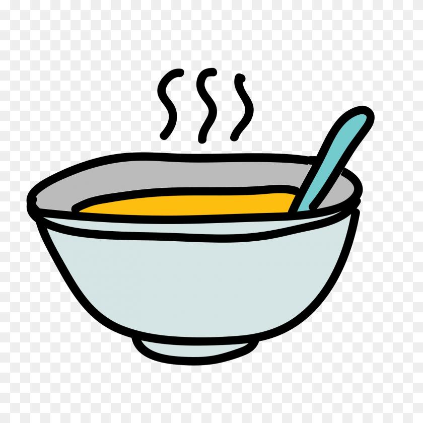 1600x1600 Soup Plate Icon - Food Plate PNG
