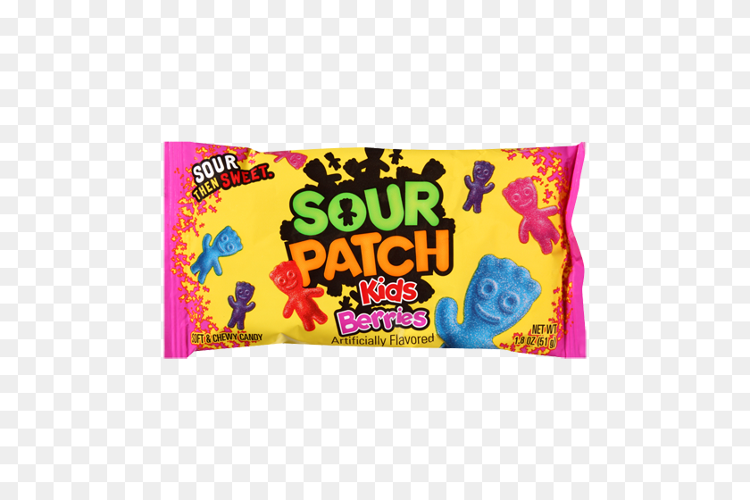 500x500 Sour Patch Berries Soft Chewy Candy - Sour Patch Kids PNG