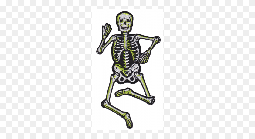 400x400 Sourpuss Dancing Skeleton Patchwork Parches - Dancing Skeleton Png