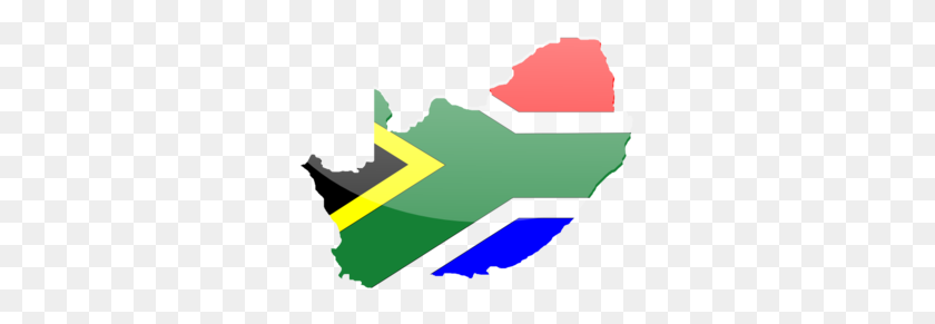 299x231 South African Flag Clip Art - South Clipart