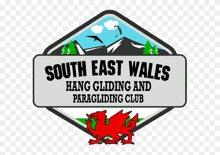600x532 South East Wales Hang Gliding Paragliding Club - Hang Gliding Clipart