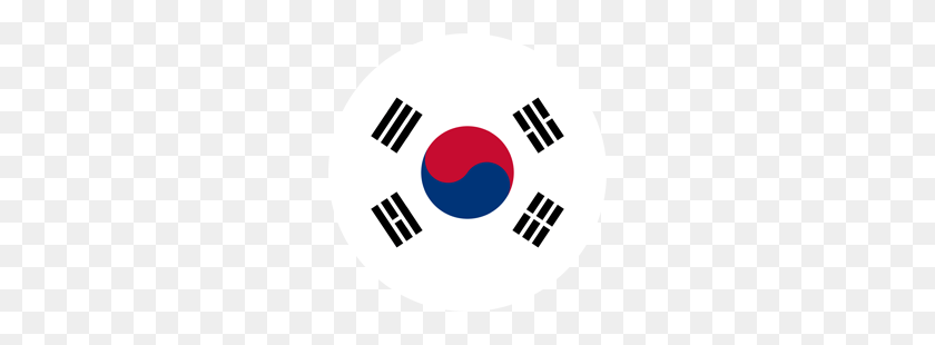 250x250 Bandera De Corea Del Sur Clipart - Bandera De Corea Del Sur Png