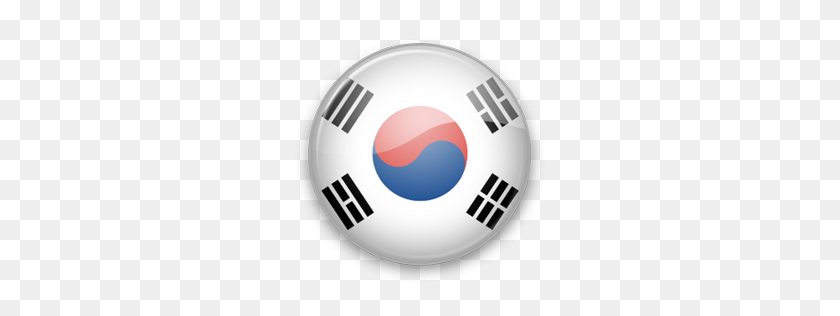 256x256 Значок Южной Кореи - Флаг Южной Кореи Png