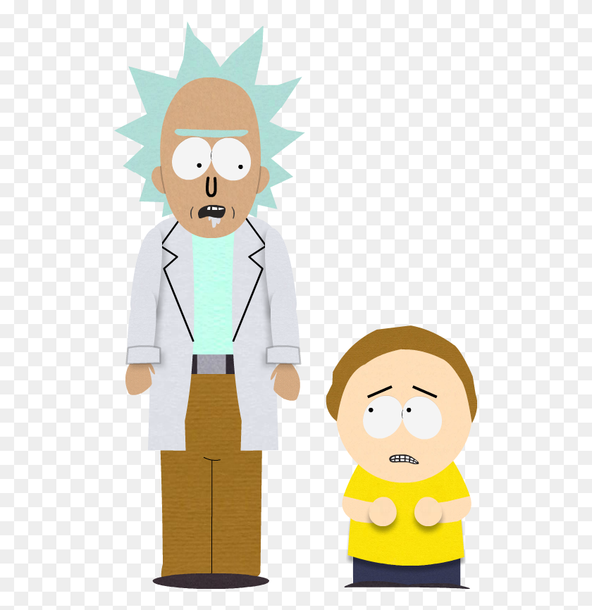 515x806 South Park,rick And Morty Art,rick And Morty,rik I Morti, Rik I - Rick And Morty PNG