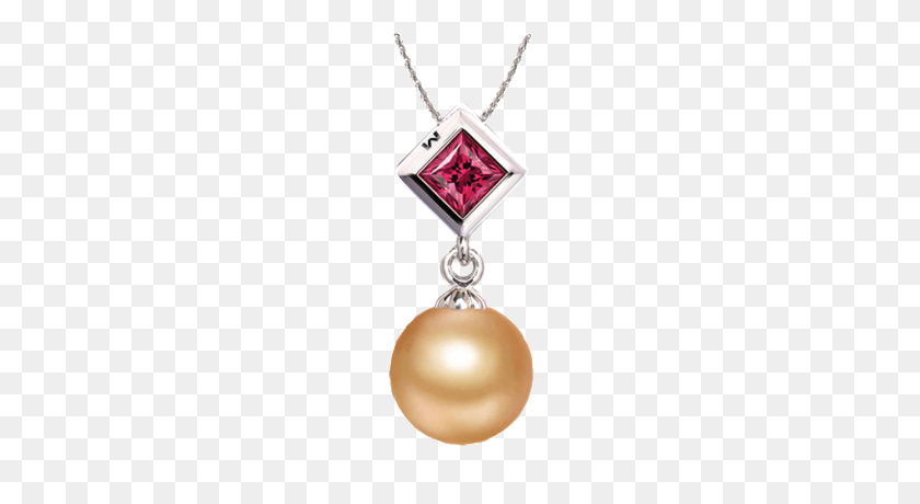 400x400 Aretes De Perlas Y Granate Del Mar Del Sur En Oro Blanco Momento Jewelry - Granate Png