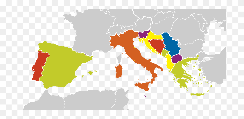 719x350 El Sur De Europa Ethnologue - Mapa De Europa Png