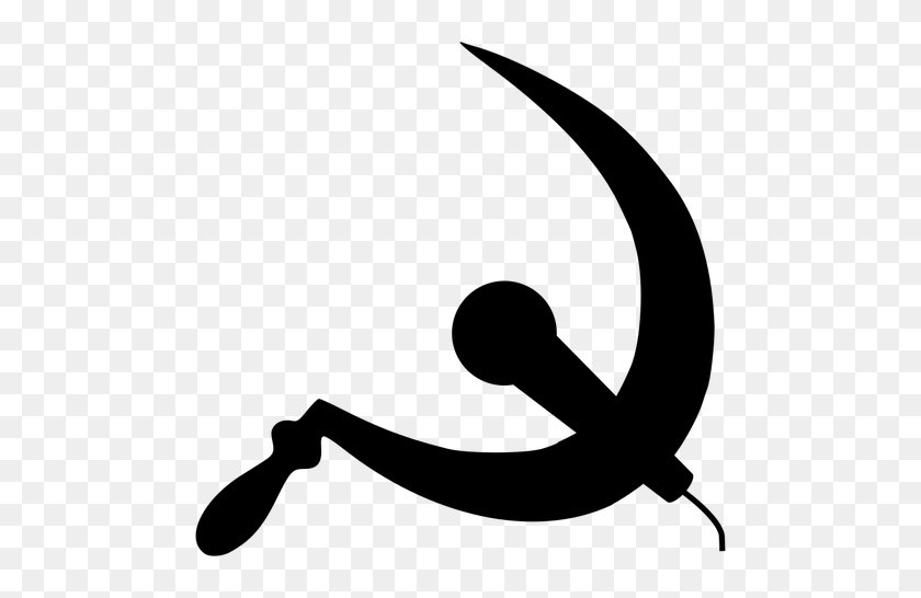 500x486 Soviet Hammer And Sickle Clip Art - Hammer Clipart Black And White