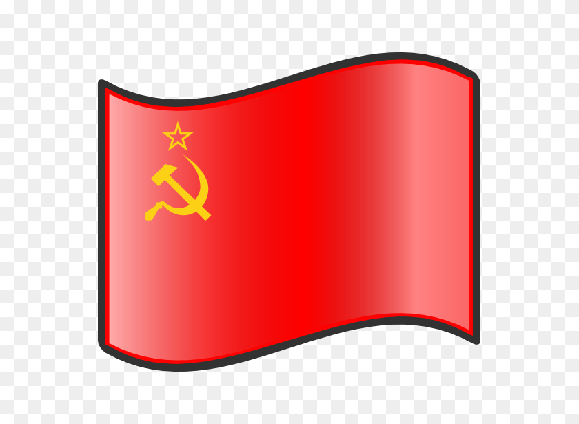 555x555 Советский Российский Флаг Клипарт - Советский Флаг Png