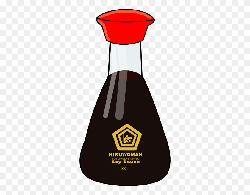 306x594 Soy Sauce Bottle Clip Art - Sauce Clipart