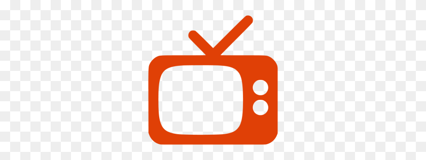 256x256 Icono De Tv Rojo De Soylent - Icono De Tv Png