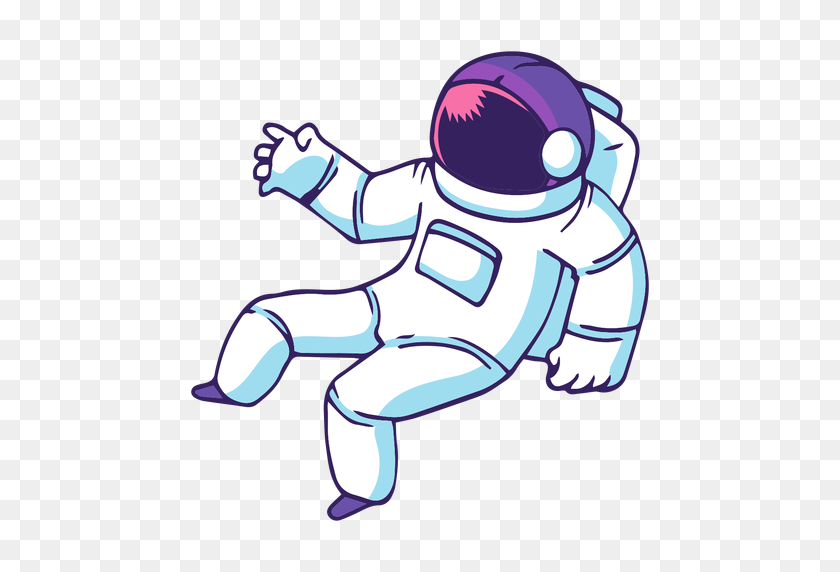 512x512 Space Astronaut Cartoon - PNG Space