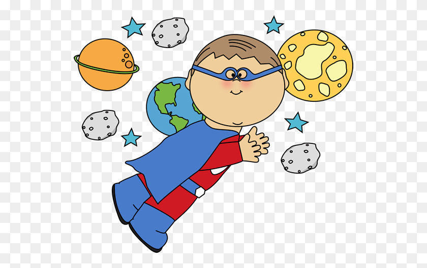 550x469 Space Clip Art Boy Flying In Space Clip Art Image Superhero Boy - Shortness Of Breath Clipart