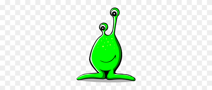 234x297 Space Clipart Green Alien - Space Station Clipart