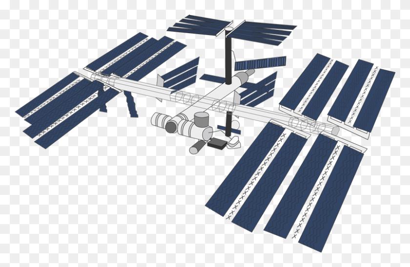 800x501 Space Clipart Space Station - Space Clipart Free