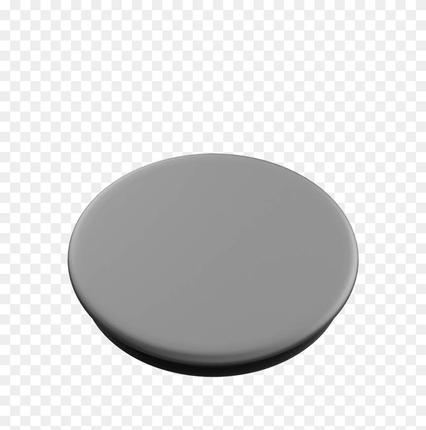989x1000 Space Grey Aluminum Popsockets Popgrip - Gray Circle PNG