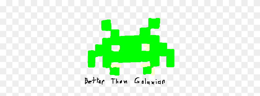 300x250 Space Invader Vs Galaxian - Space Invader Png