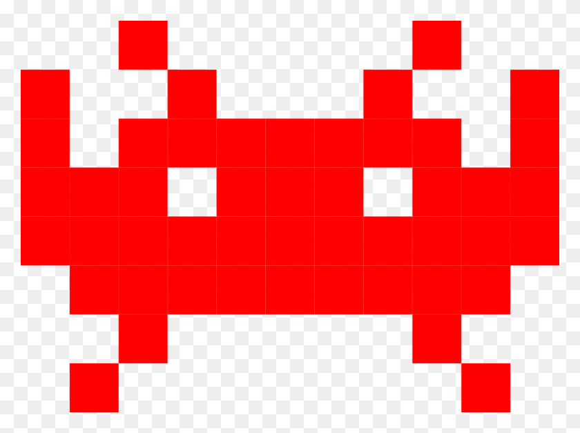 1024x745 Space Invaders Alien - Space Invader PNG