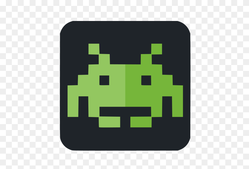 512x512 Space, Invaders Icon Free Of Super Flat Remix Apps - Space Invaders Png