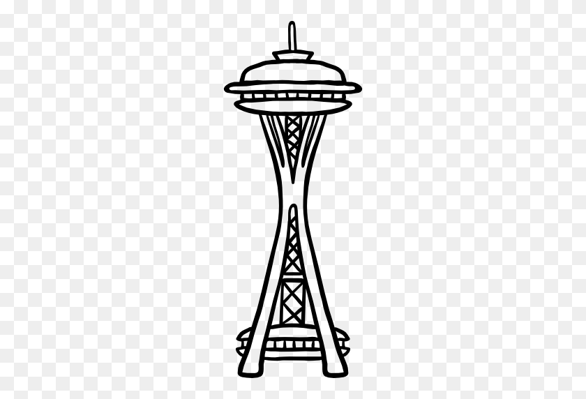 512x512 Space Needle - Space Needle Clipart