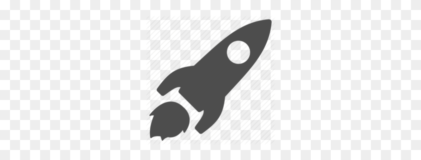 260x260 Space Race Clipart - Spaceship Clipart Black And White